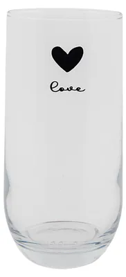 Immagine prodotto di Bicchiere d'acqua Clayre & Eef 280 ml cuore di vetro