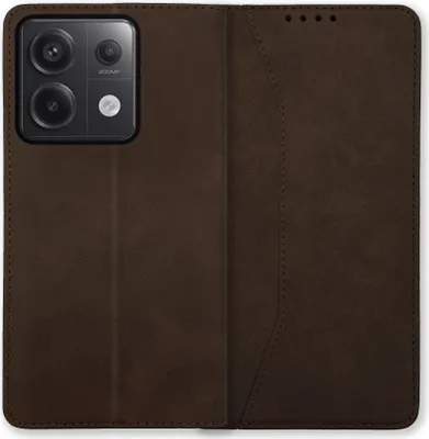 Produktbild von Bookstyle 'Premium' Schutzhülle Klapphülle Schutztasche Etui Cover für Xiaomi Redmi Note 13 Pro 5G - Coffee