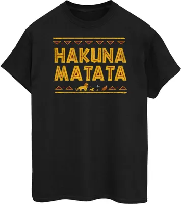 Produktbild von Disney - "The Lion King Hakuna Matata" T-Shirt für Damen BI51868 (4XL) (Schwarz)