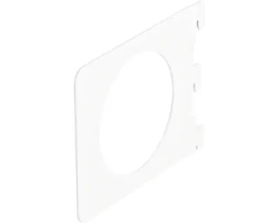 Zdjęcie produktu dla Wieszak na książki na szynę ścienną 14,2 x 11,8 cm biały