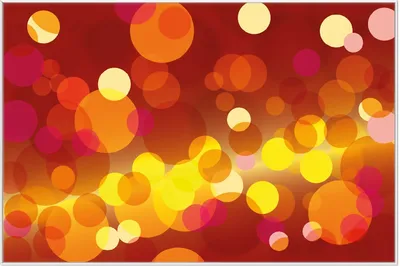 Produktbild von Wallario Wandbild Rote  gelbe und orange Kreise - harmonisches Muster, Größe: 61 x 91,50 cm, Poster mit weißem Aluminiumrahmen