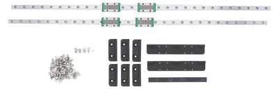 Produktbild von 2-teiliges Y-Achsen-Führungsschienen-3D-Drucker-Linearset aus Kohlenstoffstahl mit Gleitblöcken für Neptune 3 4 Maximum