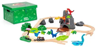 Produktbild von brio BRIO World – 36104 Dinosaurier Deluxe Set | 45-teiliges Zugset für Kinder ab 3 Jahren