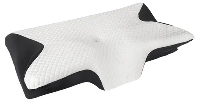 Produktbild von Gedächtnisschaumkissen, Ergonomisches Design, Atmungsaktiver Stoff, schwarz