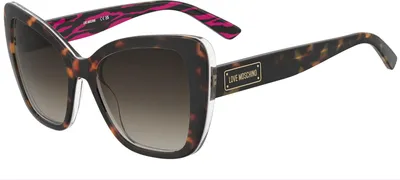 Zdjęcie produktu dla Okulary przeciwsłoneczne damskie Moschino Love MOL083/S w kolorze różowym z wzorem havana, rozmiar 54/18/140