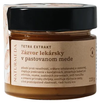 Obrázok produktu pre Terapeutický med so zázvorom lekárskym - 220g - Naturmeda
