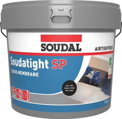 Produktbild von Soudal Flüssigmembran Soudatight SP 11kg schwarz 145787