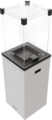 Zdjęcie produktu dla Ogrzewacz Gazowy Patio Slim Stalowy Biały Sterowanie Manualne 8,2 Kw