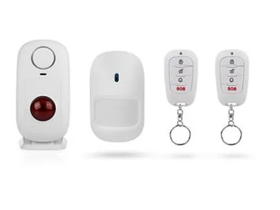 Produktbild von Smartwares SMA-49050 Drahtloser Bewegungsmelder mit Stand-Alone-Alarm, Weiß, Kabellos, 8 m, 100°, 100 dB, 100 m