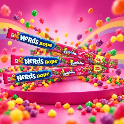 Immagine prodotto di Corda arcobaleno Nerds 26g