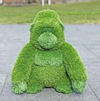 Produktbild von AniPlants Gorilla Grasfigur 50 cm – Exklusive Gartenfigur für Garten, Terrasse und Balkon