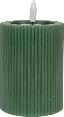 Produktbild von Clayre & Eef LED-Kerze Ø 8x13 cm Grün Wachs