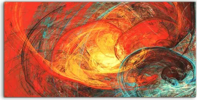 Produktbild von Coloray Acrylbild 100x50  Wandbild Acrylbilder Deko abstrakte farbenfrohe Abstraktion