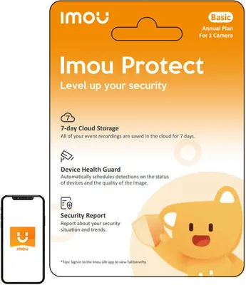 Zdjęcie produktu dla Karta Upominkowa Imou Protect Basic (Plan Roczny)