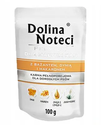 Produktbild von Dolina Noteci Premium Mini Adult Mit Fasan, Kürbis Und Nudeln Für Kleine Rassen 100G