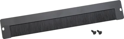 Produktbild von HMF 66429-02 Kabeldurchführung mit Bürsteneinsatz für 19 Zoll Serverschrank, außen, Schwarz