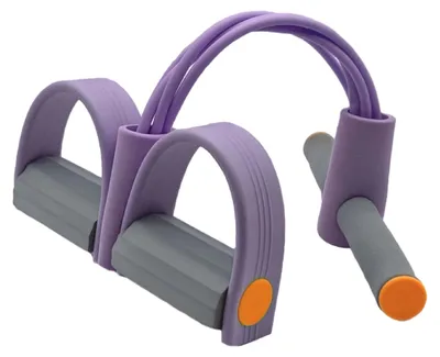 Produktbild von Pedal-Widerstandsbänder mit Griff, 4/6-Rohr-Elastikband für Yoga, Pedalzug, manuelles Zugseil für Bauch-, Taillen-, Arm- und Beindehnung sowie Abnehmtraining