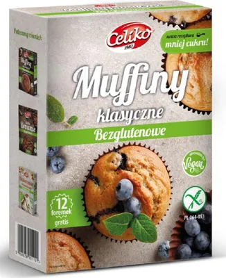 MIESZANKA NA MUFFINY KLASYCZNE BEZGLUTENOWA 280 g - CELIKO
