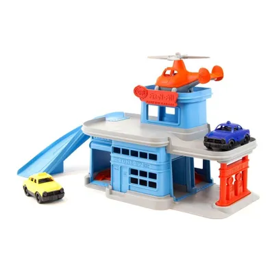 Image de GREENTOYS - Garage avec hélicoptère et 2 voitures