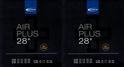 Produktbild von 2x Schwalbe Air Plus 28 Schlauch DV17AP Dunlop Ventil Fahrrad Bicycle Tube