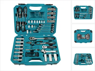 Zdjęcie produktu dla Makita E-08458 - Zestaw narzędzi - 87 elementów - w walizce