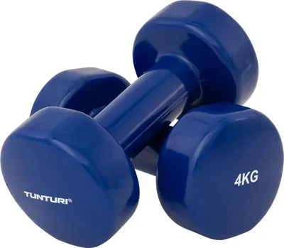Immagine prodotto di Manubri Tunturi in vinile da 4,0 kg, blu, coppia