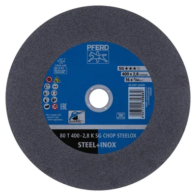 Produktbild von PFERD Cut-off wheels for chopsaws (CHOPSAW) SG CHOP STEELOX, 40 cm, 10 Stück(e)