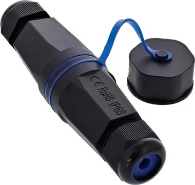 Obrázok produktu pre InLine 69992V, Puzdro konektora, Silikón, Polyamid, Čierna, M23x2, IP68, 36 mm