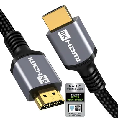 Immagine prodotto di Cavo HDMI 2.0, cavo veloce 4K UHD, robusto, resistente, lungo 15 metri