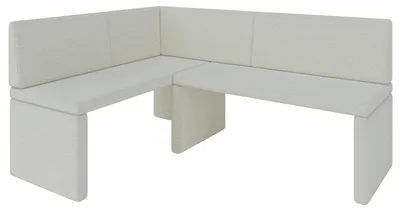 Image de Banc d'angle AKIKO Corner Bench 196x142 droite - Ensemble de banc d'angle pour votre salle à manger, cuisine moderne, coin salon, coin repas. Parfait pour la cuisine, le bureau et la réception. Fabrication solide et robuste. Easy Care