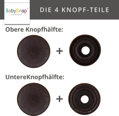 Produktbild von BabySnap T5 Druckknöpfe (12,4mm) matt B49 tieflila