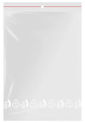 800 Polybeutel mit Druckverschluss, 250 x 350 mm, transparent