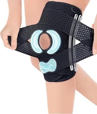 Produktbild von INF Meniskus Kniebandage mit Silikonpolsterung für Sport und Alltag L