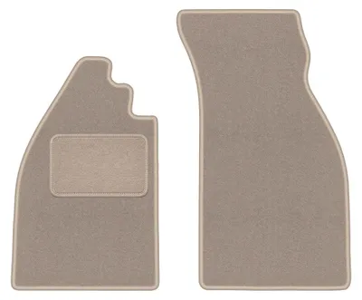 Productafbeelding van Velours voormatten voor Volkswagen Garbus 1938-2003 – 2-delig, beige, op maat – Wielganizator LUX
