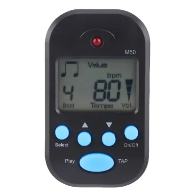 Obrázek produktu pro Mini LCD digitální metronom M50 Beat Tempo Kytarové hudební příslušenství Přenosné
