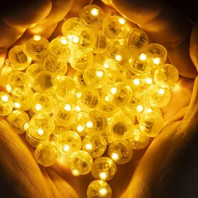 100 LED-Ballonlichter, warmweiß, Mini-Lämpchen für Ballons