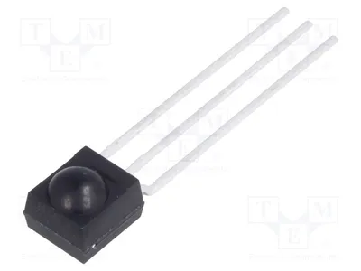 Obrázok produktu pre 1x Integrovaný infračervený prijímač, 2,5 ÷ 5,5 V, 238, IR prijímacie moduly, 38 kHz, uhol 90°