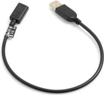 Produktbild von System-S USB Typ C auf USB Typ A 2.0 Kabel 30cm