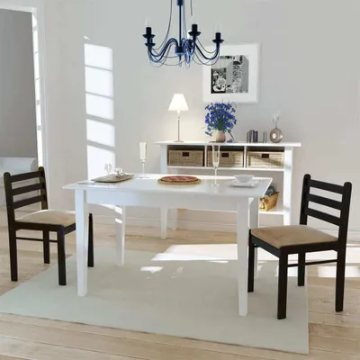 Produktbild von Esszimmerstühle 2 Stk. Braun Gummibaum Massivholz und Samt , Esszimmerstühle Design 2024