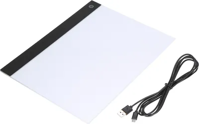 Produktbild von 3 Stufen dimmbare Helligkeit, einstellbares LED-Grafiktablett, Schreiben, Malen, Leuchtkasten, Paustafel, Kopierblöcke, digitales Zeichnen, Artcraft, A4-Tisch