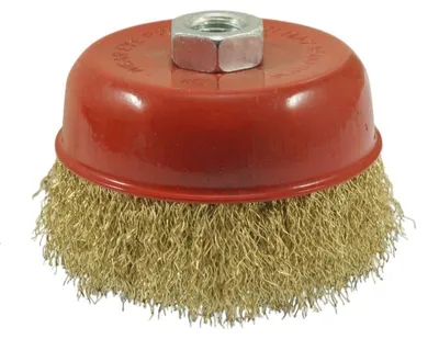 Image de Brosse métallique rotative frontale de 100 mm, M14, pour le métal