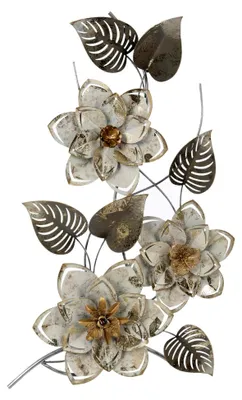 Produktbild von MyFlair Wandbild aus Metall in Silber, 39 x 6 x 69 cm