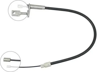 Produktbild von A.B.S. Handbremsseil Seilzug Feststellbremse passend für MERCEDES-BENZ A-Klasse (W168) Hinten Rechts K19678