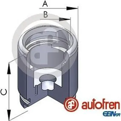 Produktbild von AUTOFREN SEINSA Bremssattel-Kolben für RENAULT CLIO II (BB0/1/2, CB0/1/2) 30mm Stahl