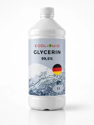 Produktbild von Ecoliquid Glycerin 99,5 % 1 liter, KI-generiertes Bild