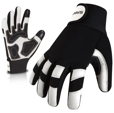Imagen del producto de Guantes de jardinería fabricados en cuero resistente a las espinas, talla S, transpirables, flexibles, para un trabajo seguro