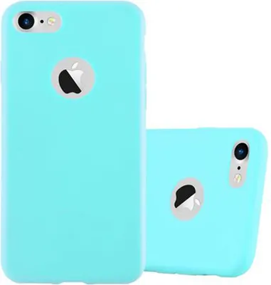 Produktbild von Cadorabo Hülle für Apple iPhone 7 / 7S / 8 / SE 2020 Schutzhülle in Blau Handyhülle TPU Silikon Etui Case Cover