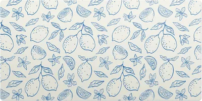Produktbild von Zitronen-Retro-Muster– Schreibtischunterlage – Schreibtisch Tischunterlage – 120x60 cm – Unterlage Groß Schreibtischmatte