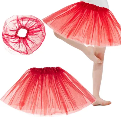 Produktbild von KIK KX5072 Tüllrock Tutu Kostüm rot