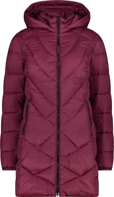 Produktbild von CMP Damen Outdoorjacke Winterjacke wattierter Kurzmantel Woman Parka Snaps Hood, Farbe:Rot, Artikel:-C913 rubin, Größe:36